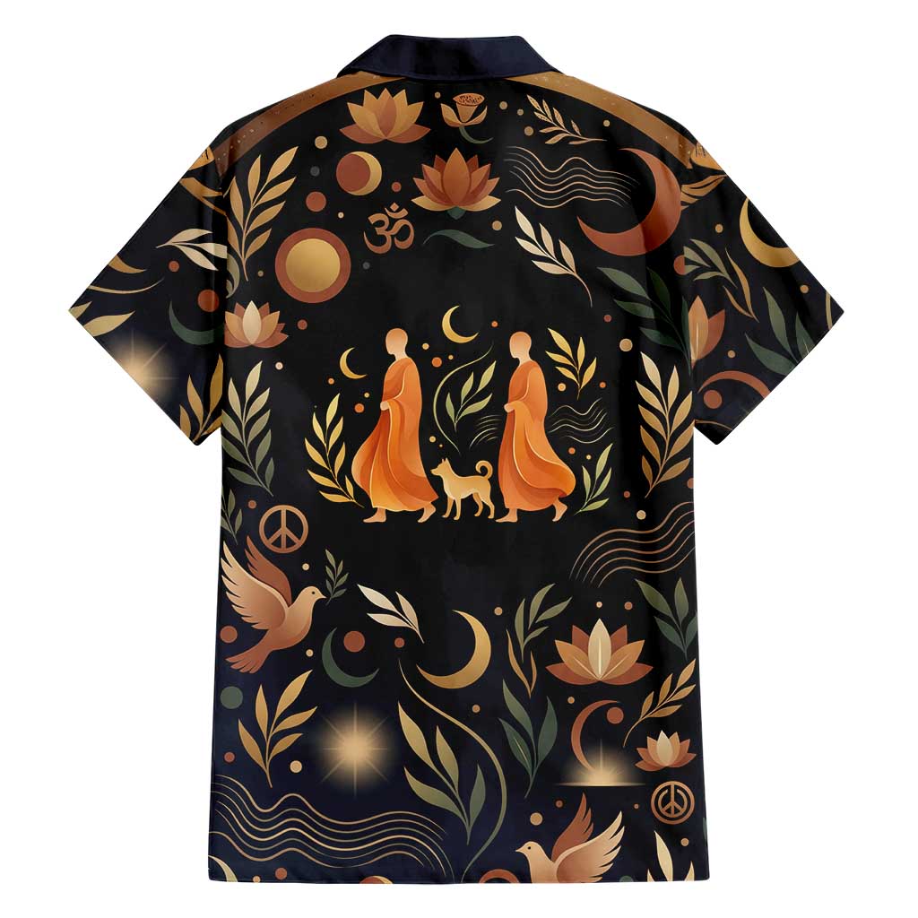 Peace 2026 Spiritual Harmony Hawaiian Shirt Bohemian Celestial Mandala Illustration
