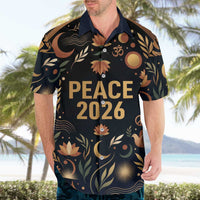 Peace 2026 Spiritual Harmony Hawaiian Shirt Bohemian Celestial Mandala Illustration