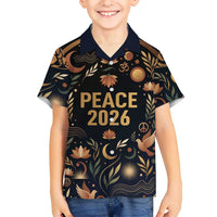 Peace 2026 Spiritual Harmony Hawaiian Shirt Bohemian Celestial Mandala Illustration