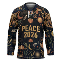 Peace 2026 Spiritual Harmony Hockey Jersey Bohemian Celestial Mandala Illustration