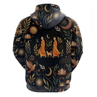 Peace 2026 Spiritual Harmony Hoodie Bohemian Celestial Mandala Illustration