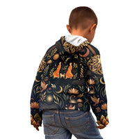 Peace 2026 Spiritual Harmony Kid Hoodie Bohemian Celestial Mandala Illustration