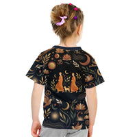 Peace 2026 Spiritual Harmony Kid T Shirt Bohemian Celestial Mandala Illustration