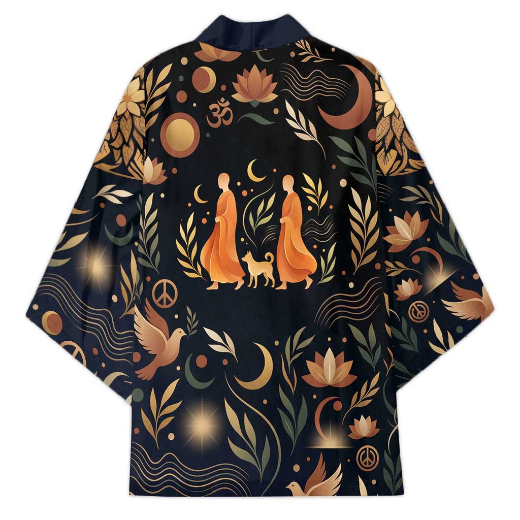 Peace 2026 Spiritual Harmony Kimono Bohemian Celestial Mandala Illustration