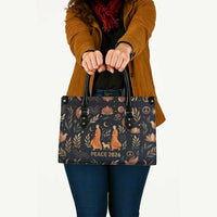 Peace 2026 Spiritual Harmony Leather Bag Bohemian Celestial Mandala Illustration