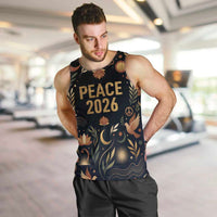 Peace 2026 Spiritual Harmony Men Tank Top Bohemian Celestial Mandala Illustration