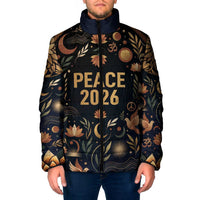 Peace 2026 Spiritual Harmony Padded Jacket Bohemian Celestial Mandala Illustration