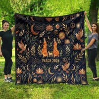 Peace 2026 Spiritual Harmony Quilt Bohemian Celestial Mandala Illustration