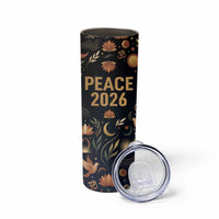 Peace 2026 Spiritual Harmony Skinny Tumbler Bohemian Celestial Mandala Illustration