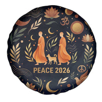 Peace 2026 Spiritual Harmony Spare Tire Cover Bohemian Celestial Mandala Illustration