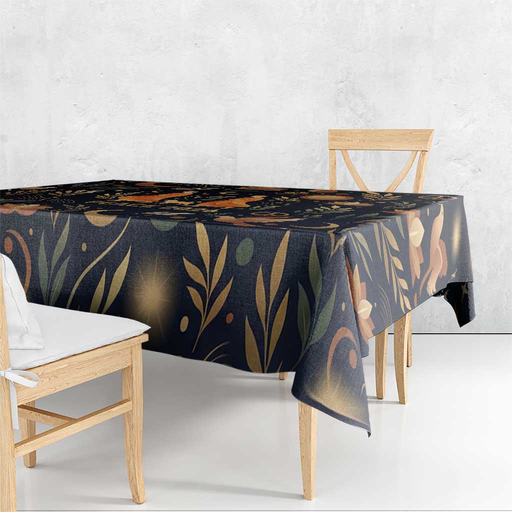 Peace 2026 Spiritual Harmony Tablecloth Bohemian Celestial Mandala Illustration
