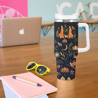 Peace 2026 Spiritual Harmony Tumbler With Handle Bohemian Celestial Mandala Illustration