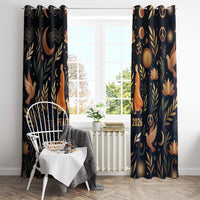 Peace 2026 Spiritual Harmony Window Curtain Bohemian Celestial Mandala Illustration