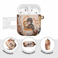 Punch The Monkey AirPods Case Love Me Anyway Baby Monkeys Cute Plush Hugging