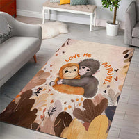 Punch The Monkey Area Rug Love Me Anyway Baby Monkeys Cute Plush Hugging