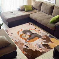 Punch The Monkey Area Rug Love Me Anyway Baby Monkeys Cute Plush Hugging
