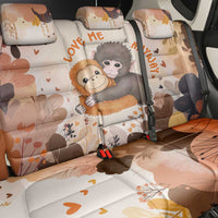Punch The Monkey Back Car Seat Cover Love Me Anyway Baby Monkeys Cute Plush Hugging