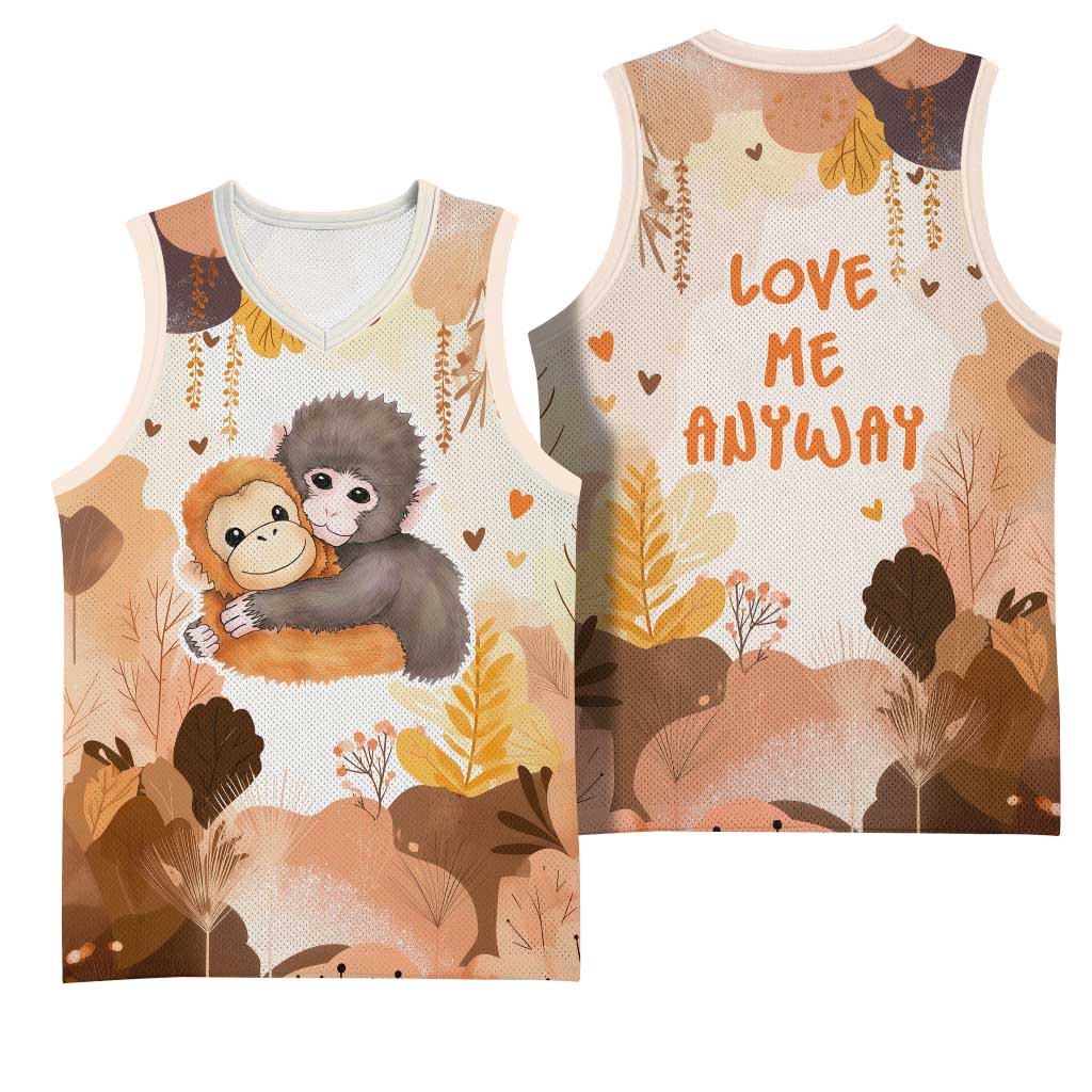 Punch The Monkey Basketball Jersey Love Me Anyway Baby Monkeys Cute Plush Hugging