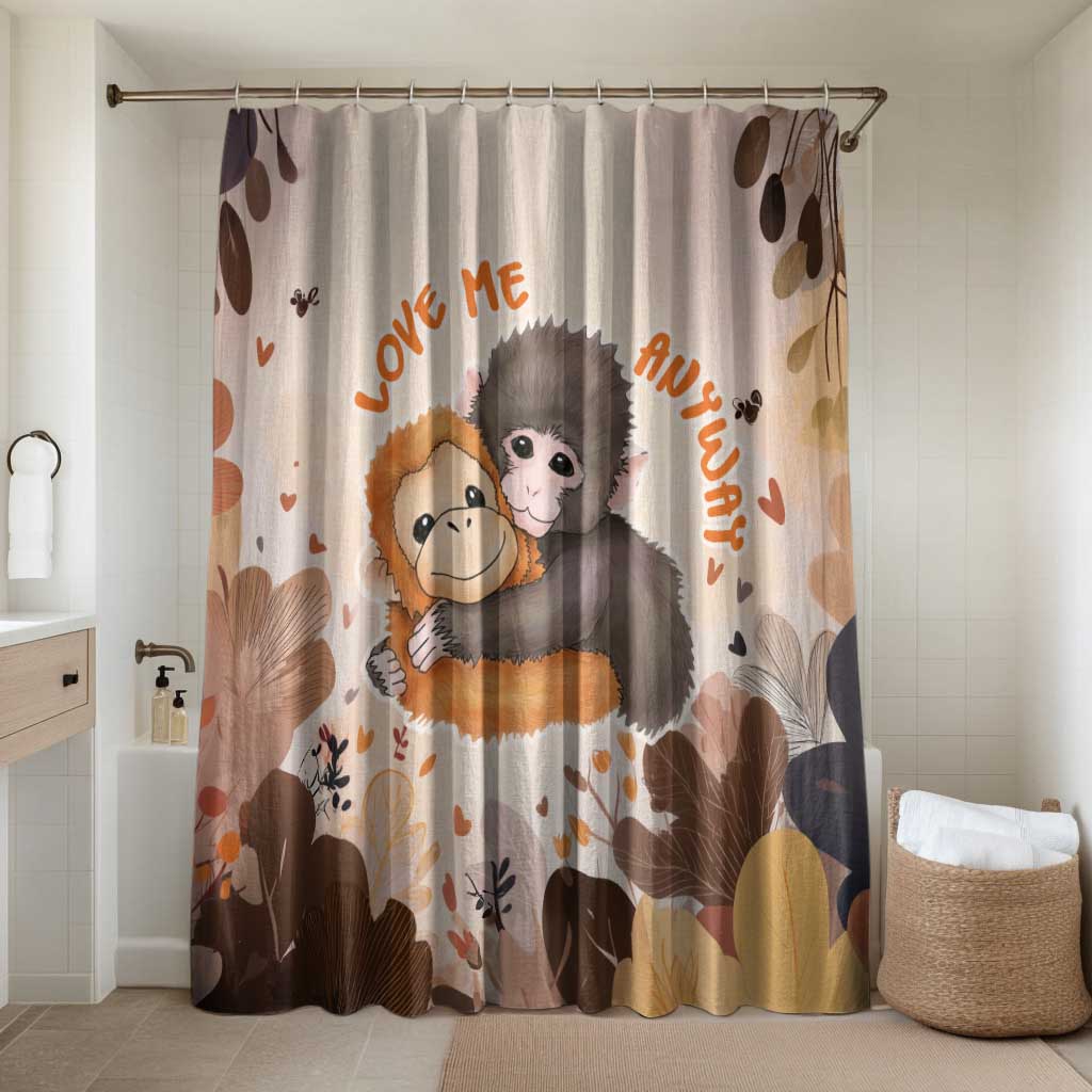 Punch The Monkey Bathroom Set Love Me Anyway Baby Monkeys Cute Plush Hugging