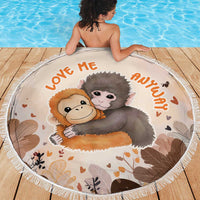 Punch The Monkey Beach Blanket Love Me Anyway Baby Monkeys Cute Plush Hugging