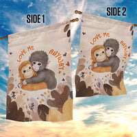 Punch The Monkey Garden Flag Love Me Anyway Baby Monkeys Cute Plush Hugging