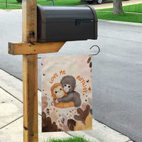 Punch The Monkey Garden Flag Love Me Anyway Baby Monkeys Cute Plush Hugging