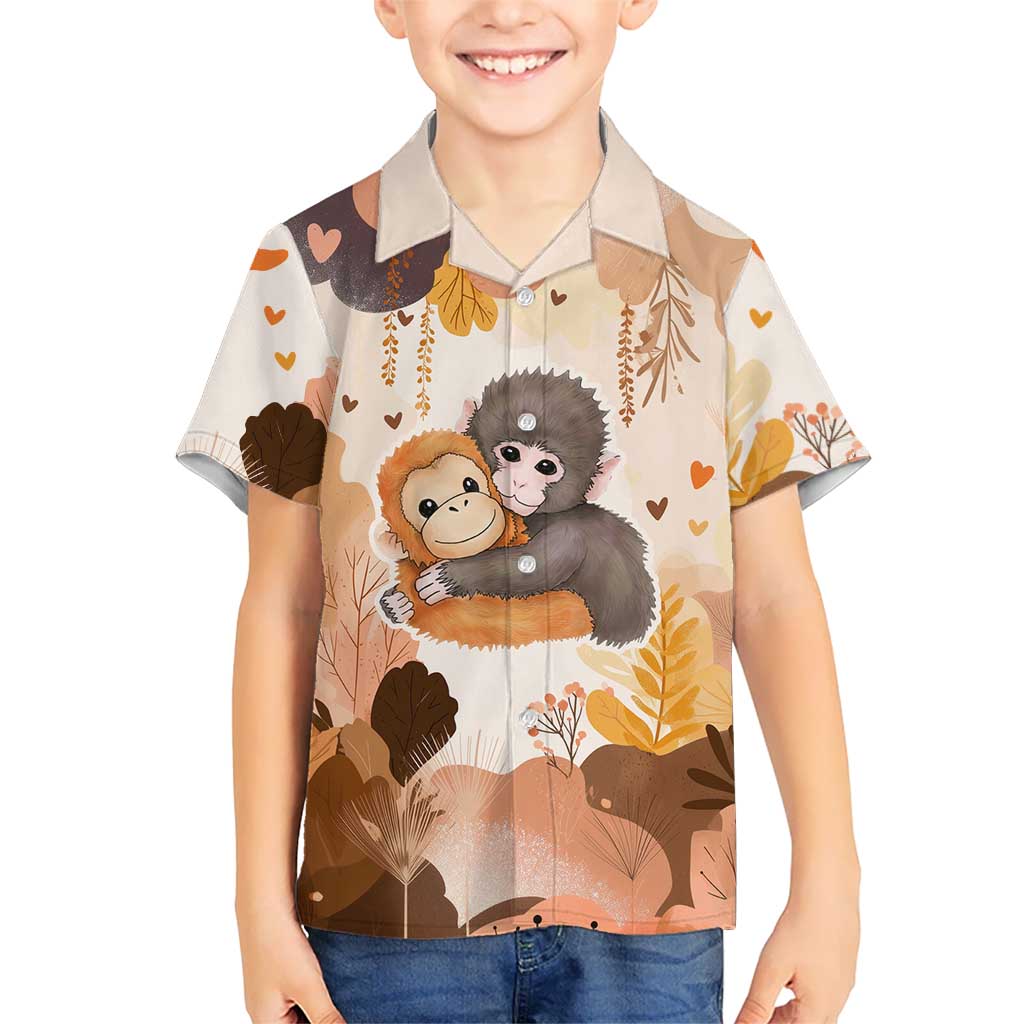 Punch The Monkey Hawaiian Shirt Love Me Anyway Baby Monkeys Cute Plush Hugging