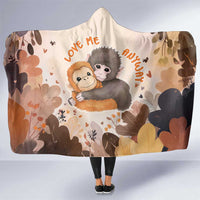 Punch The Monkey Hooded Blanket Love Me Anyway Baby Monkeys Cute Plush Hugging