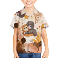 Punch The Monkey Kid Hawaiian Shirt Love Me Anyway Baby Monkeys Cute Plush Hugging