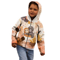 Punch The Monkey Kid Hoodie Love Me Anyway Baby Monkeys Cute Plush Hugging