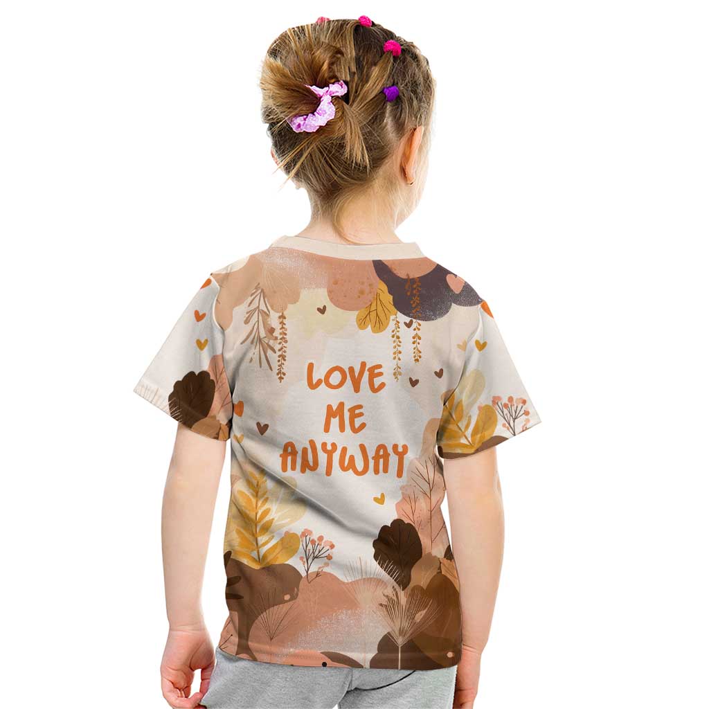 Punch The Monkey Kid T Shirt Love Me Anyway Baby Monkeys Cute Plush Hugging
