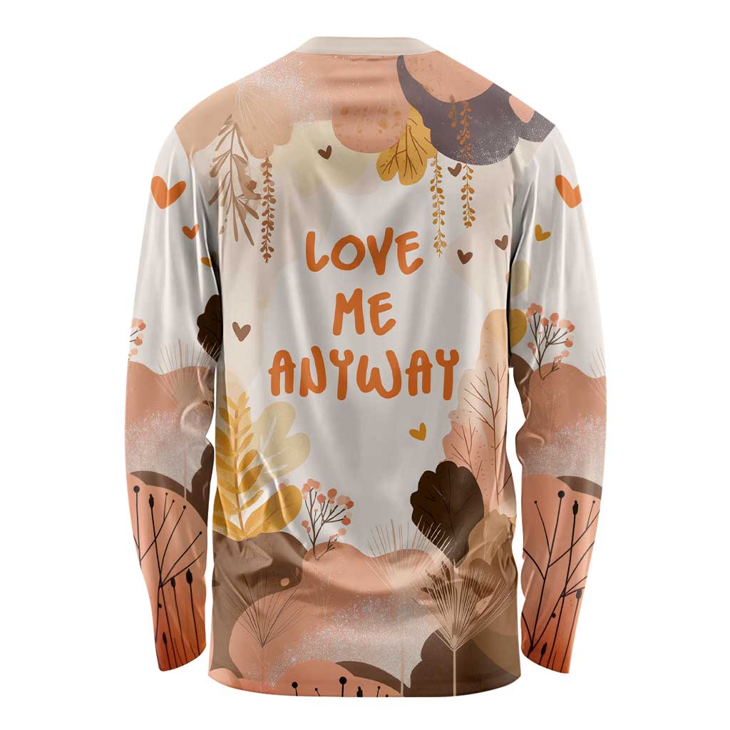 Punch The Monkey Long Sleeve Shirt Love Me Anyway Baby Monkeys Cute Plush Hugging