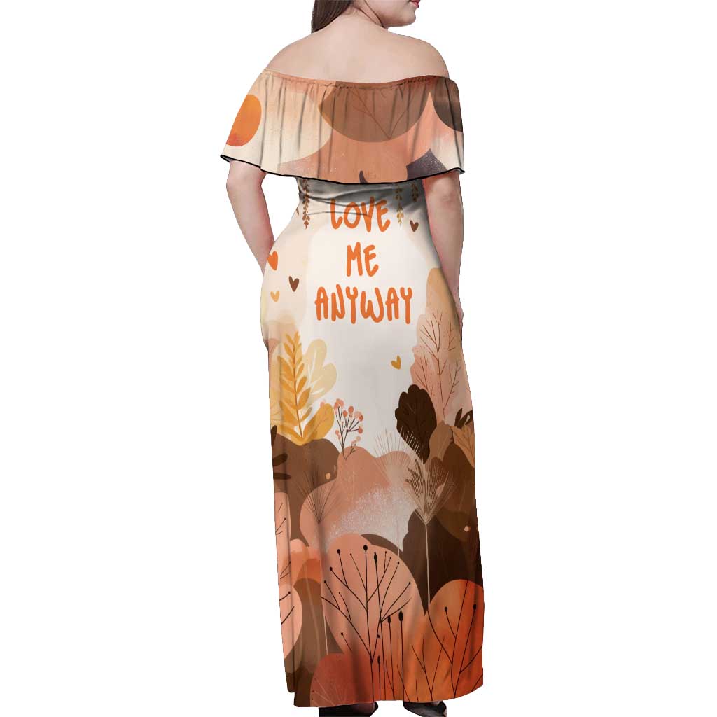 Punch The Monkey Off Shoulder Maxi Dress Love Me Anyway Baby Monkeys Cute Plush Hugging