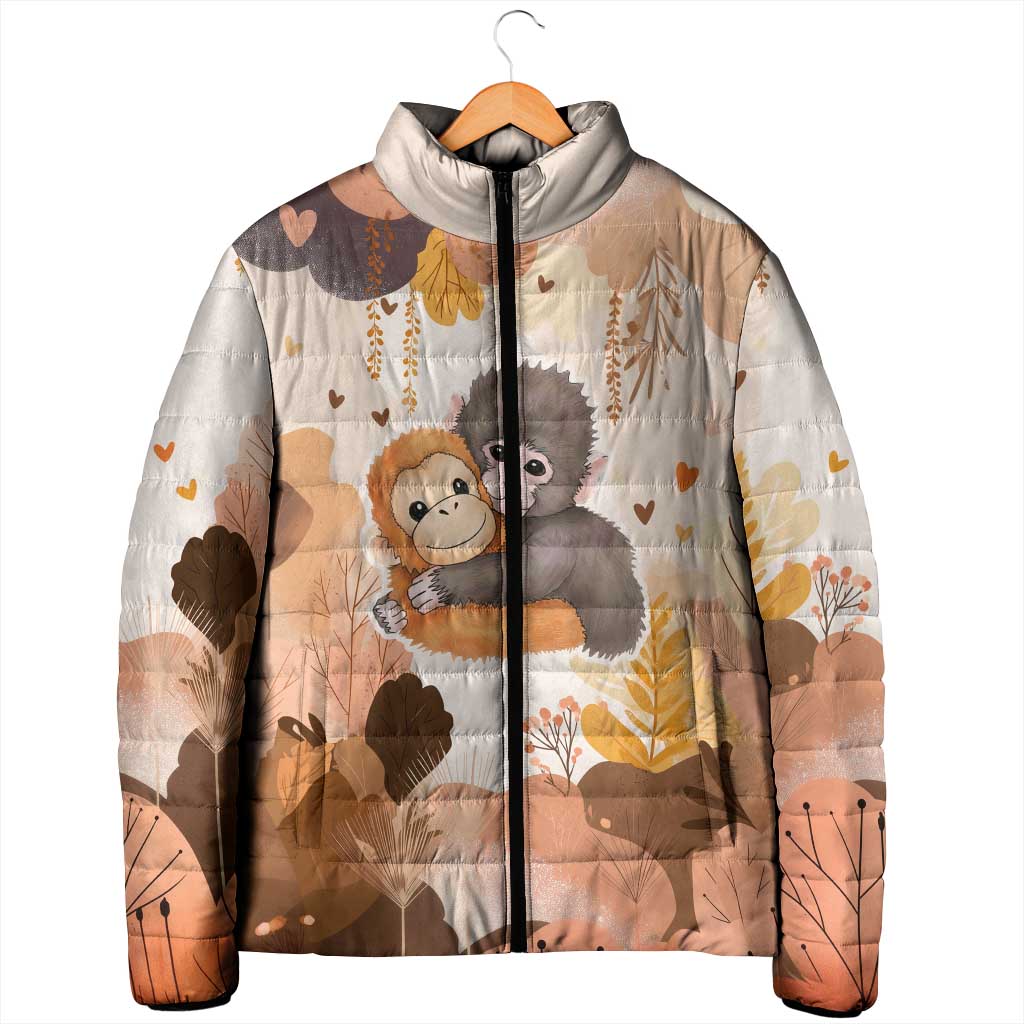 Punch The Monkey Padded Jacket Love Me Anyway Baby Monkeys Cute Plush Hugging