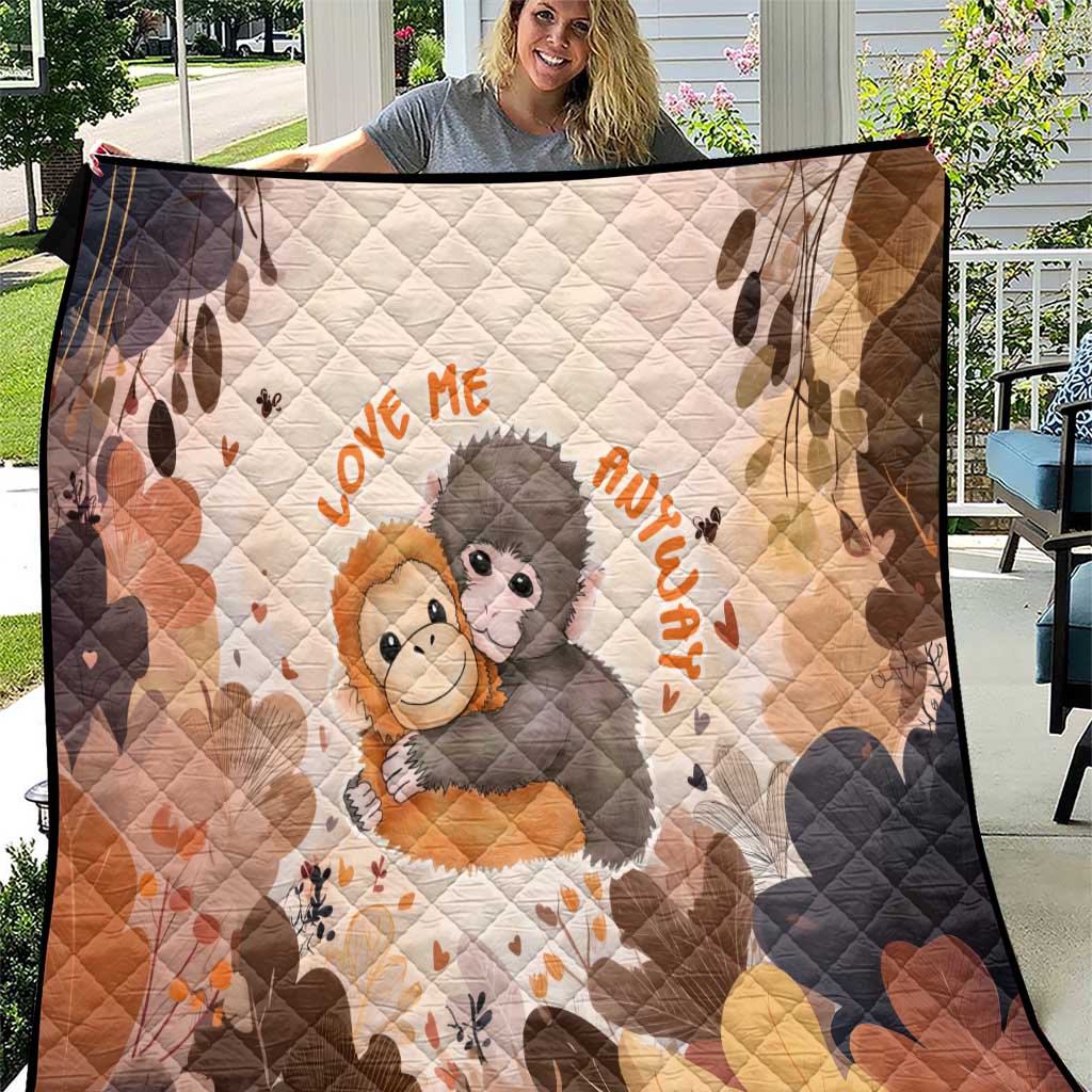 Punch The Monkey Quilt Love Me Anyway Baby Monkeys Cute Plush Hugging