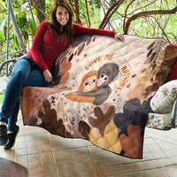 Punch The Monkey Quilt Love Me Anyway Baby Monkeys Cute Plush Hugging
