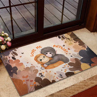 Punch The Monkey Rubber Doormat Love Me Anyway Baby Monkeys Cute Plush Hugging