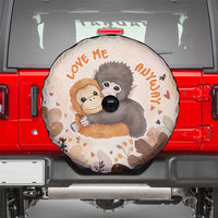 Punch The Monkey Spare Tire Cover Love Me Anyway Baby Monkeys Cute Plush Hugging
