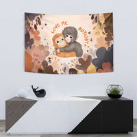 Punch The Monkey Tapestry Love Me Anyway Baby Monkeys Cute Plush Hugging
