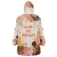 Punch The Monkey Wearable Blanket Hoodie Love Me Anyway Baby Monkeys Cute Plush Hugging