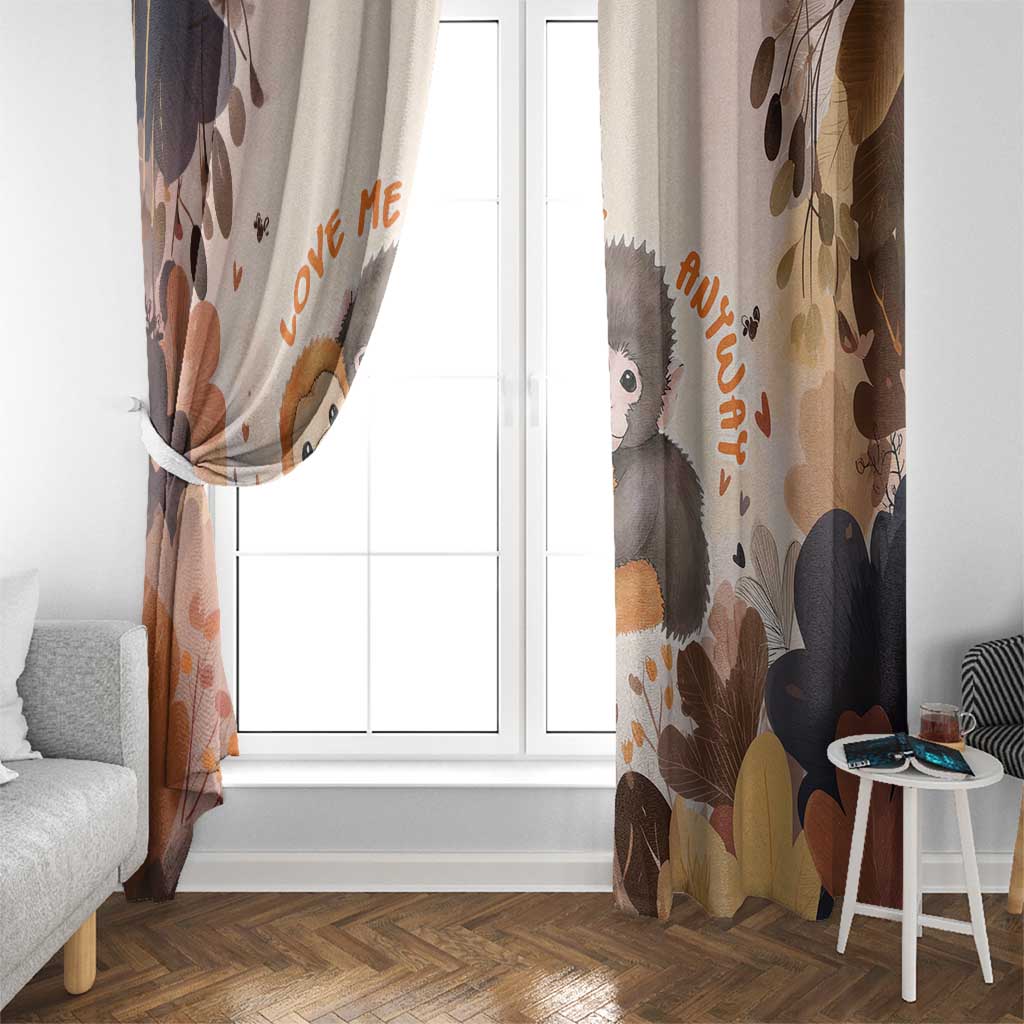 Punch The Monkey Window Curtain Love Me Anyway Baby Monkeys Cute Plush Hugging