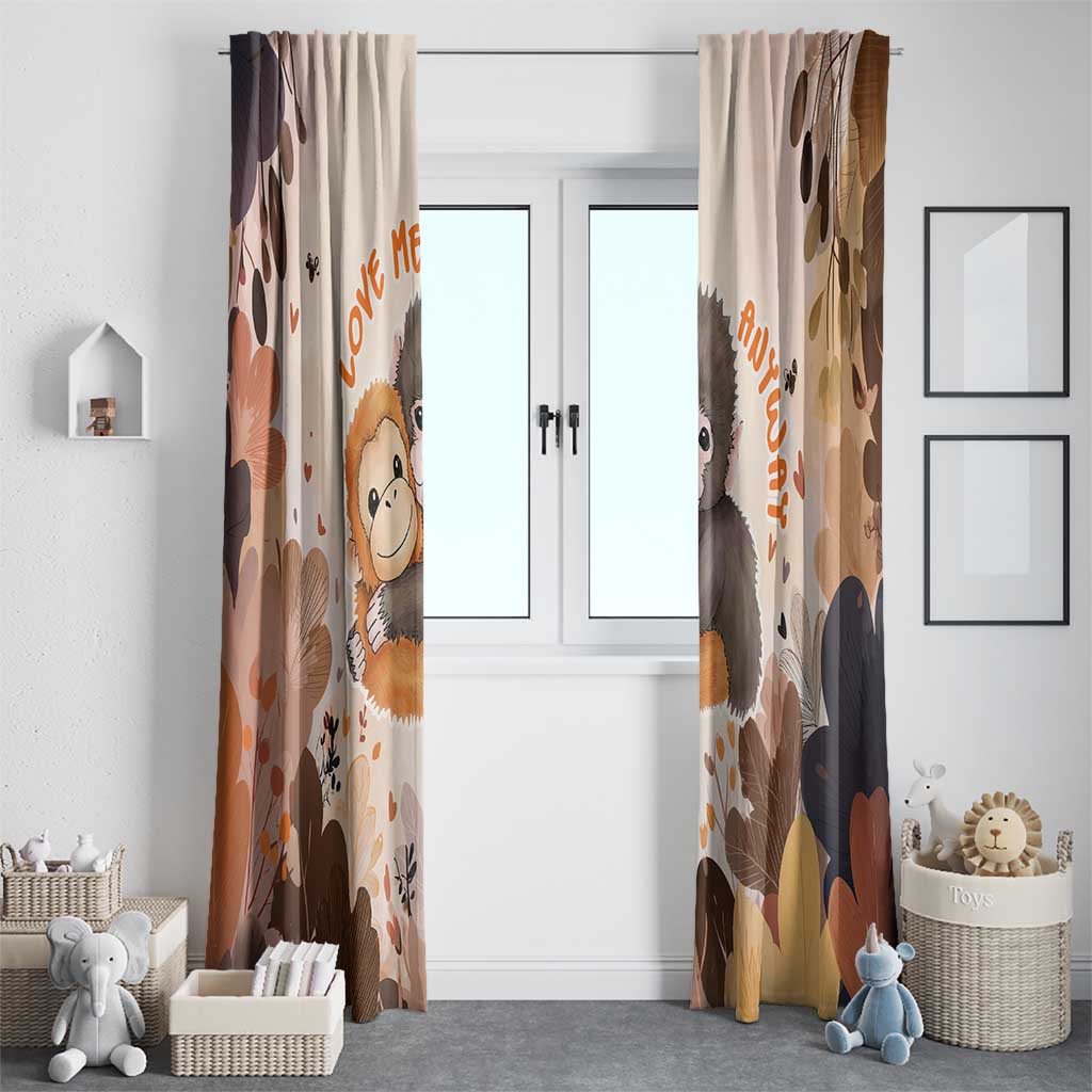 Punch The Monkey Window Curtain Love Me Anyway Baby Monkeys Cute Plush Hugging