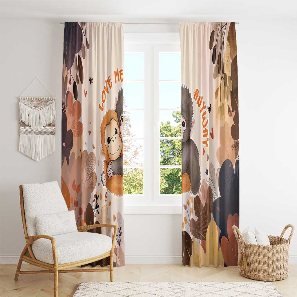 Punch The Monkey Window Curtain Love Me Anyway Baby Monkeys Cute Plush Hugging