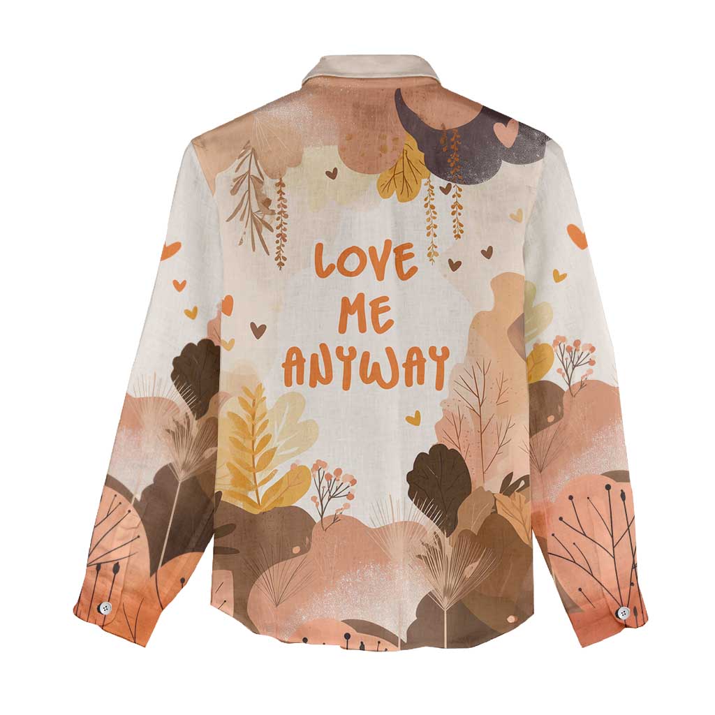 Punch The Monkey Women Casual Shirt Love Me Anyway Baby Monkeys Cute Plush Hugging