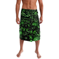 Cerebral Palsy Awareness Infinity Heart Lavalava Neon Green Ribbon Pattern Illustration