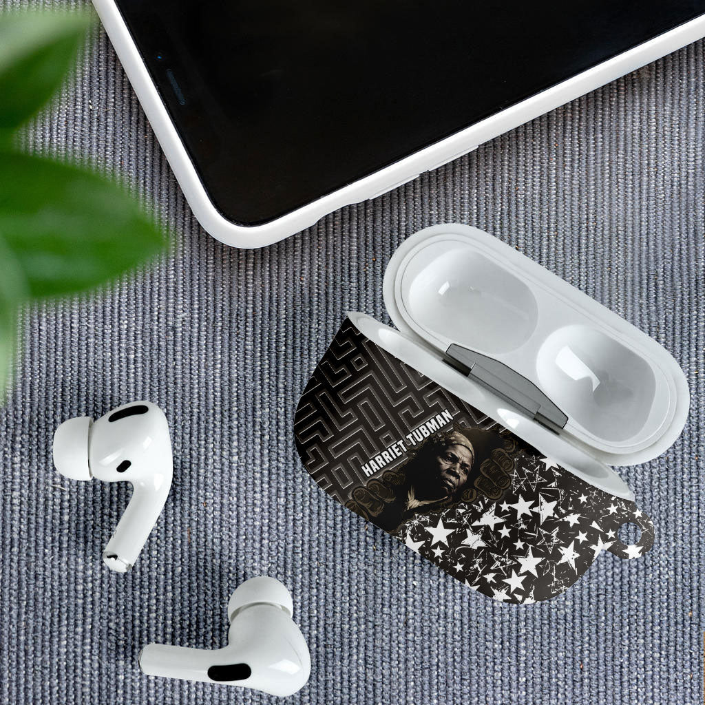 Harriet Tubman Underground Railroad AirPods Case Fearless In The Dark - Civil Rights Hero Vintage Art