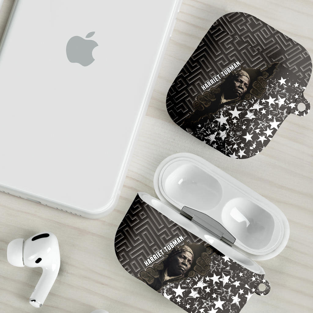 Harriet Tubman Underground Railroad AirPods Case Fearless In The Dark - Civil Rights Hero Vintage Art