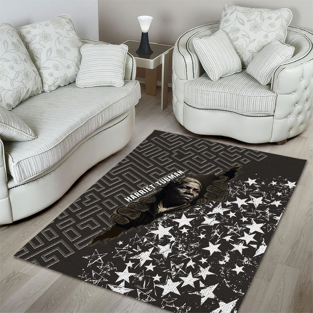 Harriet Tubman Underground Railroad Area Rug Fearless In The Dark - Civil Rights Hero Vintage Art