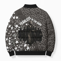 Harriet Tubman Underground Railroad Bomber Puffer Jacket Fearless In The Dark - Civil Rights Hero Vintage Art