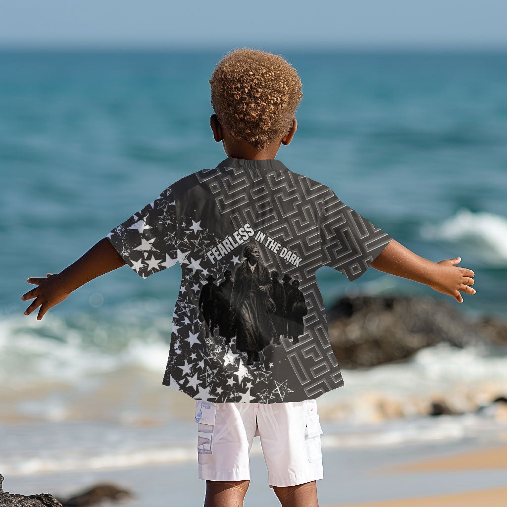 Harriet Tubman Underground Railroad Kid Hawaiian Shirt Fearless In The Dark - Civil Rights Hero Vintage Art